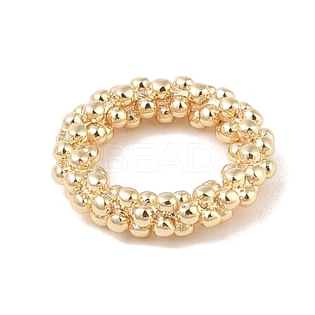 Brass Closed Jump Rings KK-S369-02G-02-1