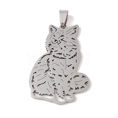 Non-Tarnish 201 Stainless Steel Pendants STAS-A094-04C-P-1