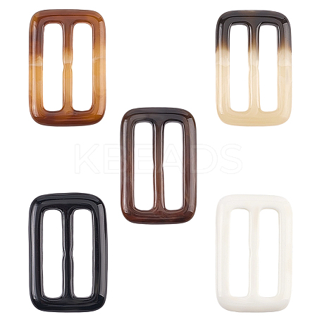 20Pcs Resin Tri-Glide Adjuster Buckles FIND-GF0008-12B-1