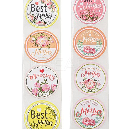 Mother's Day 8 Styles Stickers Roll LS-DIY-H166-01-1