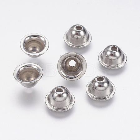 Tarnish Resistant 304 Stainless Steel Bead Caps LS-STAS-P168-05P-1