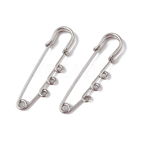 Tarnish Resistant 304 Stainless Steel Safety Pins Brooch Findings LS-STAS-I673-06P-1