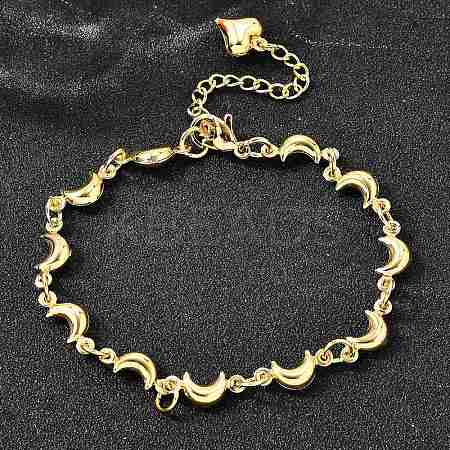 304 Stainless Steel Link Bracelets for Women BJEW-P354-06G-1