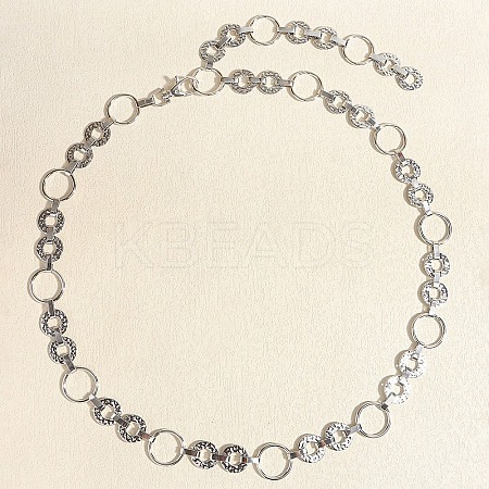 Alloy Ring Link Chain Waist Belly Chains for Women FS-WGC2DCA-02-1