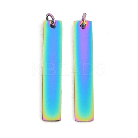 Ion Plating(IP) 304 Stainless Steel Pendants STAS-I311-14B-RC-1