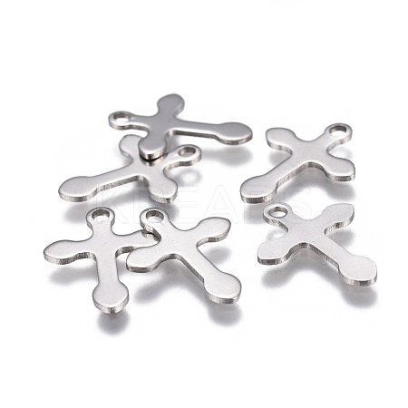 Tarnish Resistant 304 Stainless Steel Pendants STAS-F207-30P-1