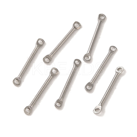 Non-Tarnish 304 Stainless Steel Connector Charms STAS-Q323-04D-P-1