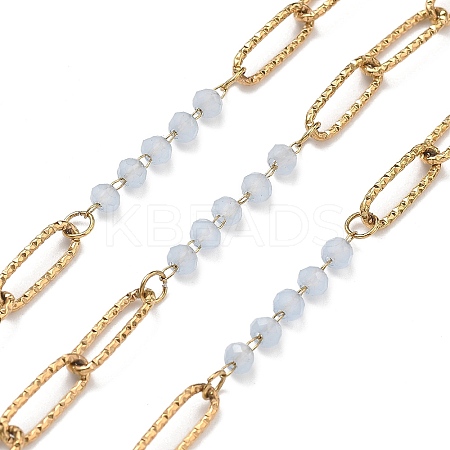 304 Stainless Steel Paperclip Chains CHS-P021-03G-08-1