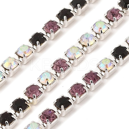 Rhinestone and Iron Cup Chain CH-A007-01E-1