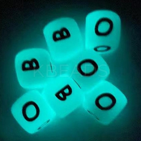 Cube Luminous Silicone Beads FIND-SZC0013-146-1