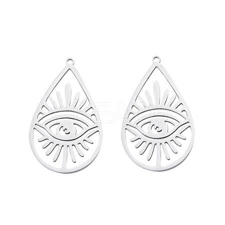 Non-Tarnish 201 Stainless Steel Pendants STAS-N090-LA900-1-1