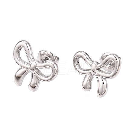 Non-Tarnish 304 Stainless Steel Stud Earrings LS-EJEW-H115-07P-1