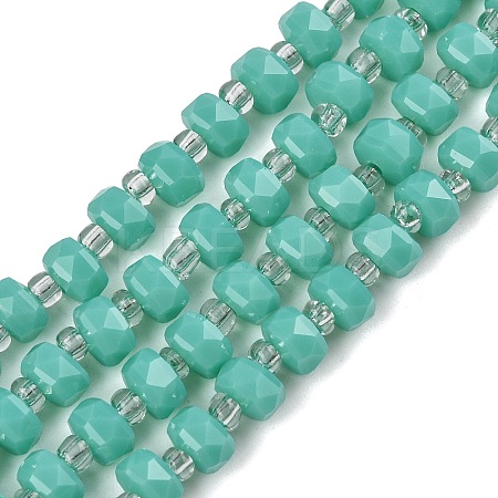 Opaque Glass Beads Strands GLAA-P076-01C-05-1
