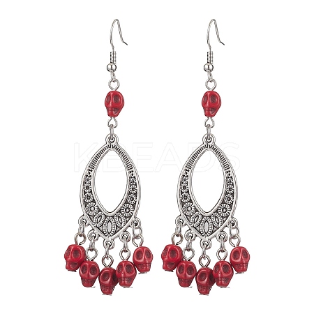 2 Pairs Brass Dangle Earrings EJEW-JE05890-03-S-1