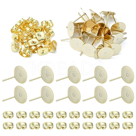 20Pcs 304 Stainless Steel Stud Earring Findings STAS-YW0001-42C-1