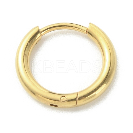 316L Surgical Stainless Steel Huggie Hoop Earrings for Girl Women EJEW-TAC0011-11A-G-1