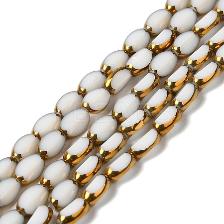 Electroplate Glass Beads Strands X-EGLA-P061-02A-07-1