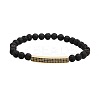 6MM Natural Lava Rock Beaded Bracelets PY2315-3-1