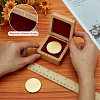Square Beech Wooden Coin Storage Boxes CON-WH0099-61B-3