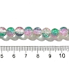 Crackle Glass Beads Strands CCG-C002-8mm-07-4