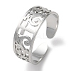Non-Tarnish 304 Stainless Steel Open Cuff Ring LS-RJEW-C063-01P-1