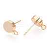 Brass Stud Earring Findings KK-WH0065-09D-G-1
