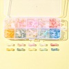 130Pcs 13 Colors Gradient Color Transparent Acrylic Beads OACR-FS0002-04-9
