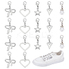 20Pcs 5 Styles Alloy Shoe Charms HJEW-WR00011-1