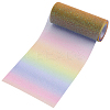 10 Yards Rainbow Color Polyester Tulle Fabric Rolls OCOR-WH0082-136A-1