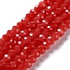 Baking Painted Imitation Jade Glass Bead Strands DGLA-A034-J6MM-A32-1