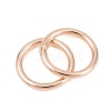 Brass Closed Jump Rings KK-D257-01RG-01-2