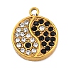 304 Stainless Steel Rhinestone Pendants STAS-S131-21G-1