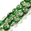 Handmade Dichroic Foil Glass Beads Strands DICH-U001-10C-1