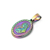 Ion Plating(IP) 201 Stainless Steel Pendants STAS-O111-05M-2