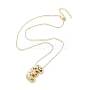 Brass Micro Pave Cubic Zirconia Letter Pendant Necklaces LS-KK-Z069-01G-E-2