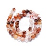 Natural Red Hematoid Quartz/Ferruginous Quartz Beads Strands LS-G-K245-A02-02-2