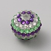 Easter Theme Chunky Resin Rhinestone Bubblegum Ball Beads RESI-CJC0025-02D-1