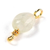 Natural Prehnite Links Connectors G-K316-02D-G-RS-3