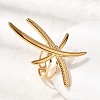 Dragonfly 304 Stainless Steel Finger Rings for Women RJEW-A091-13G-2