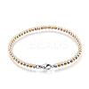 304 Stainless Steel Beaded Bracelets BJEW-G544-34A-2