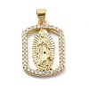 Rack Plating Brass with Cubic Zirconia Pendants KK-Q017-06E-G-1