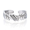 Non-Tarnish 304 Stainless Steel Open Cuff Ring for Women RJEW-N040-44-2