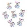 Cartoon Transparent Resin Cabochons RESI-G073-01D-1