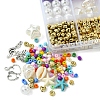 DIY Ocean Beach Theme Glass Seed Beaded Stretch Jewelry Set Kits DIY-FS0006-90-3