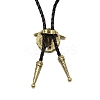 Flat Round with Ox-head Laria Necklace for Men Women LS-NJEW-WH0011-11AB-3