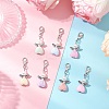 Angel Acrylic & ABS Plastic Imitation Pearl Pendant Decorations HJEW-JM03298-01-1