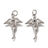 Brass Micro Pave Clear Cubic Zirconia Pendants ZIRC-I051-10P-1