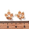 Brass Micro Pave Cubic Zirconia Charms X-KK-F871-34G-3
