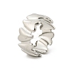 Heart 304 Stainless Steel Open Cuff Rings for Women RJEW-G338-19P-4