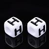 Letter Acrylic Beads PL37C9129-H-2